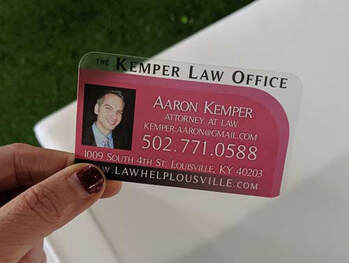 Picture of clear plastic business cards for real estate agents