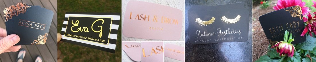 gold foil business cards for beauty entrepreneurs. You should have business cards that reflect the high quality services you offer. Business cards that are nothing short of amazing! Our foil business cards will help with just that!!
