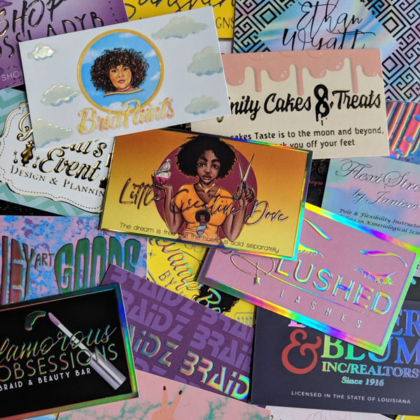 ShaynaMade makes the prettiest business cards with foil and custom designs. Especially perfect for girl bosses. These cards definitely stand out among the rest. 
